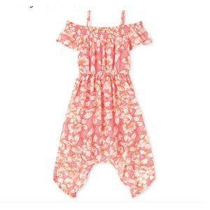 Floral Off Shoulder Sharkbite Hem Dress Size 16